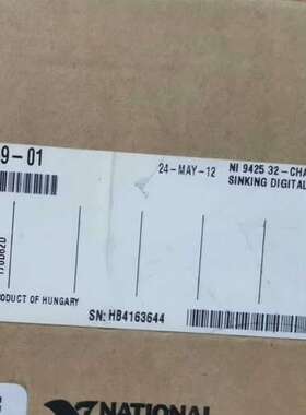 NI 9425数字输入模块，32通道24V，型号7791