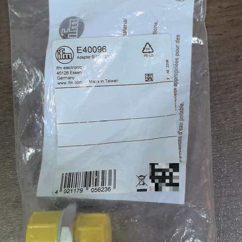 德国IFM易福门 E40096 连接器 正品