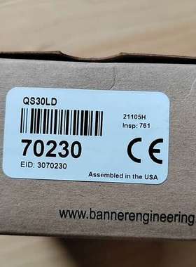 邦纳QS30LD激光传感器。