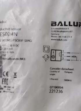 巴鲁夫BES004N BOS01CA BCS002A