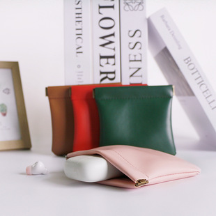 超软肤感化妆包便携迷你口红收纳包PU收纳袋旅行数据线零钱包