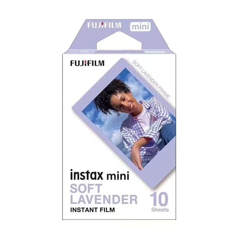 拍立得mini3寸花边相纸紫边相纸10张图片