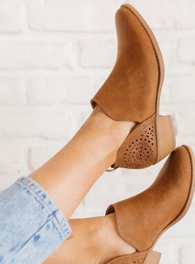 粗跟单鞋2019 autumn women thick heels shoes for ladies boots