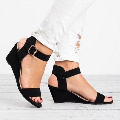 women summer Wedge High heels Platform shoes sandal shoe凉鞋