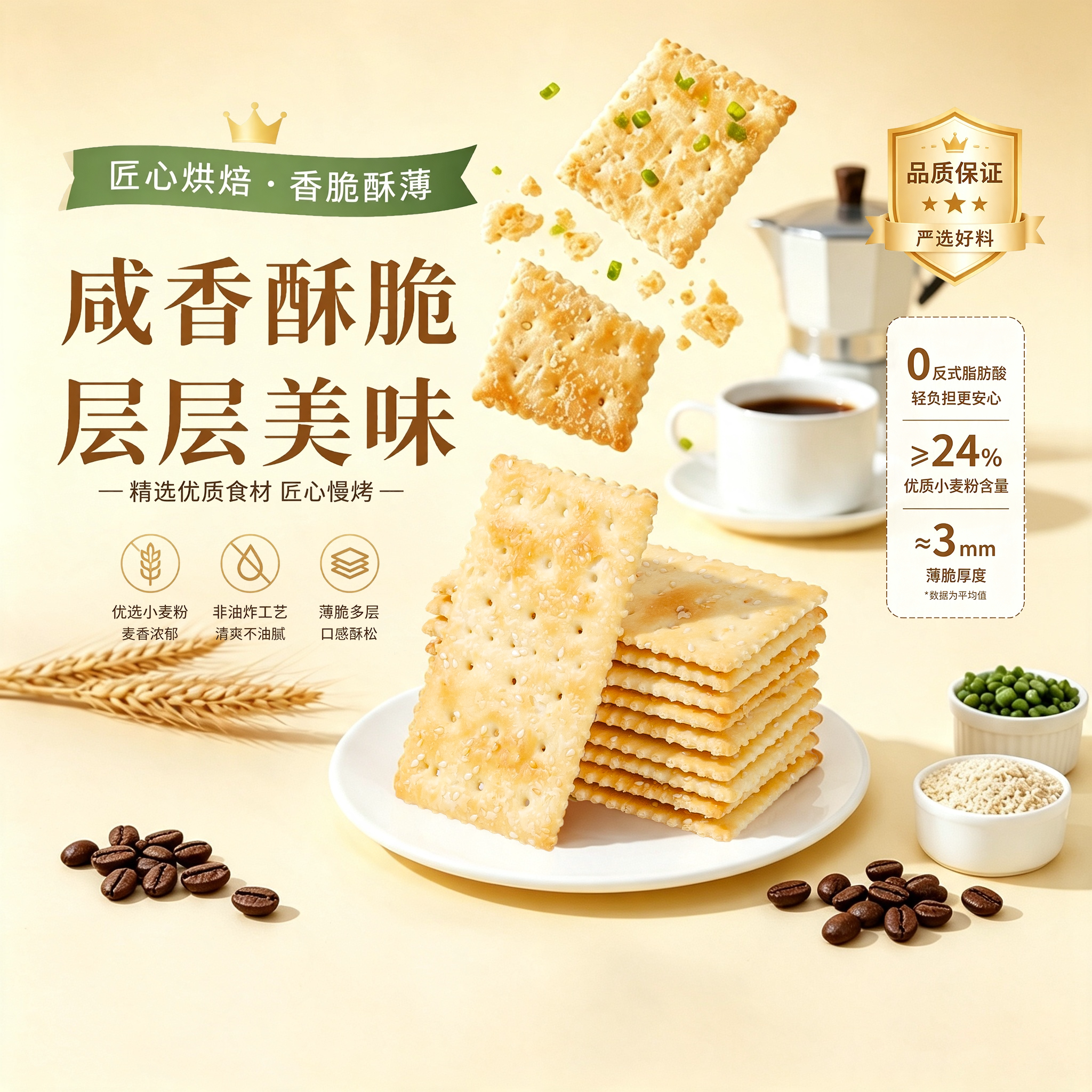 海玉苏打饼500g整箱香葱芝麻咸味饼干休闲零食梳打饼食品早餐代餐