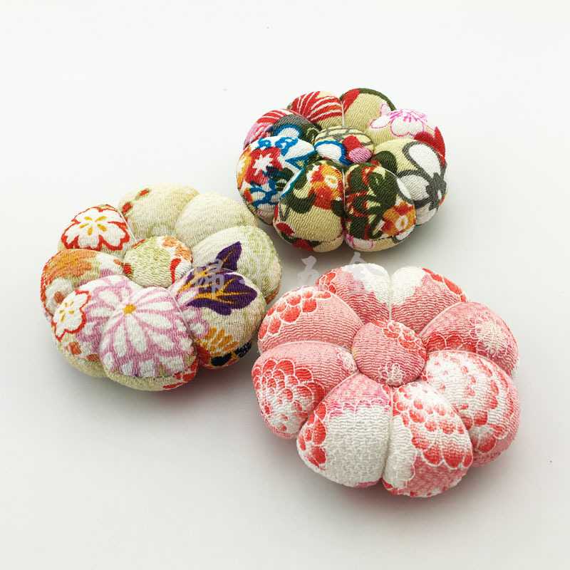 新款直销直销和风南瓜型针扎球 十字绣插针器DIY手工缝纫工具针插