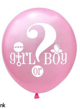新款直销12寸 boy or girl 蓝色粉色乳胶气球 Gender Reveal 男孩