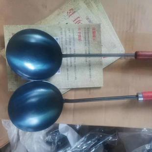 直销家用厨具纯手工锻打木把锅铲铁锅配套长柄锅铲子锅勺 新款