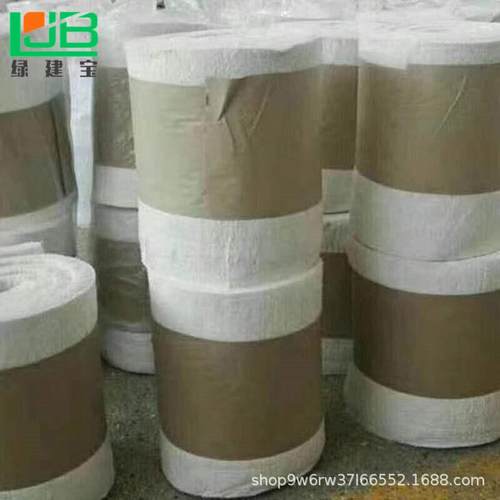 新款直销防火保温硅酸铝针刺毯 陶瓷纤维保温棉 憎水隔热铝箔硅酸