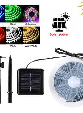 新款直销LED太阳能灯条户外花园灯带 led2835柔性3米90LED节日装