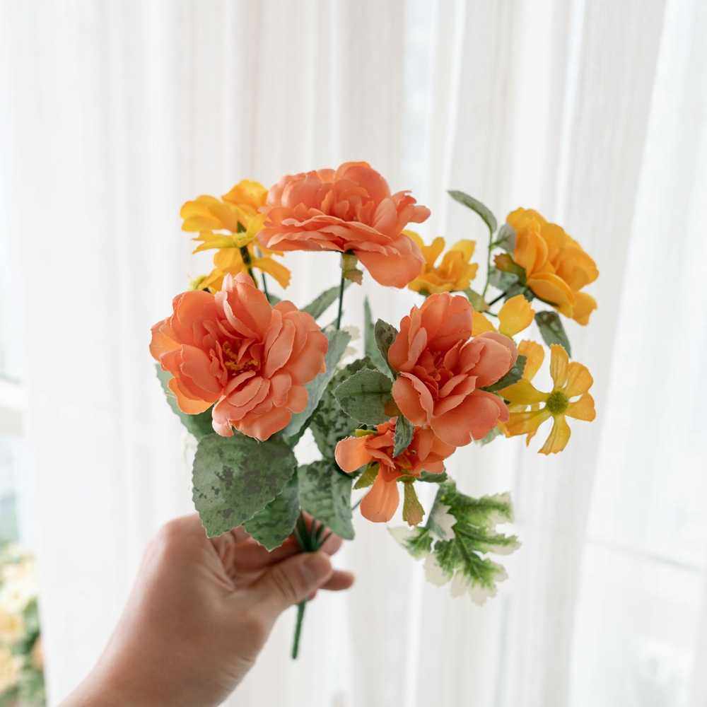 新款直销油画茶玫把束仿真花玫瑰家居装饰婚庆假花DY1-4218,家居饰品,仿真花/假花,淘宝优惠券,粉丝福利购,淘宝优惠卷