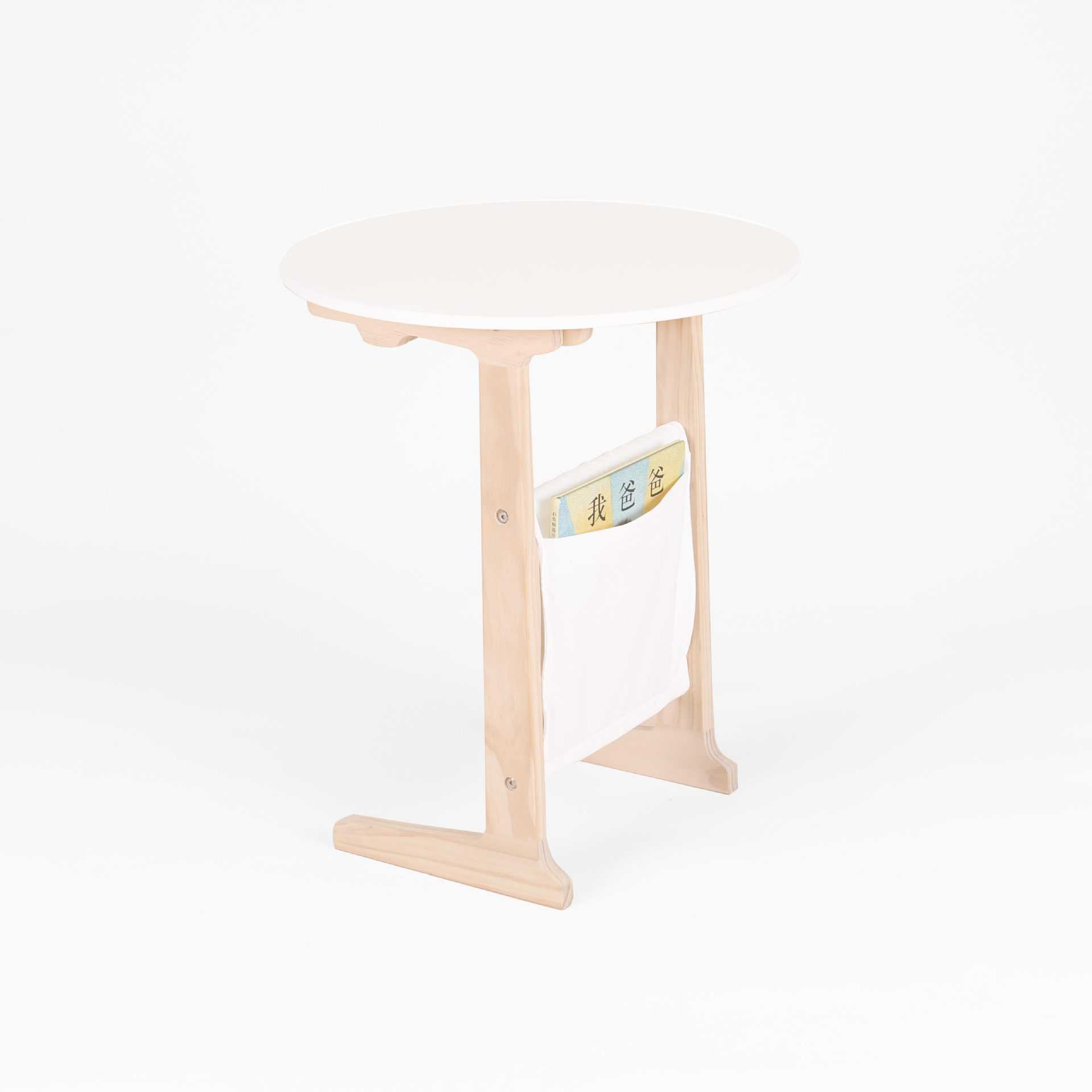 新款直销北欧风极简沙发伴侣桌可收纳轻携可调节高度小茶几边懒人