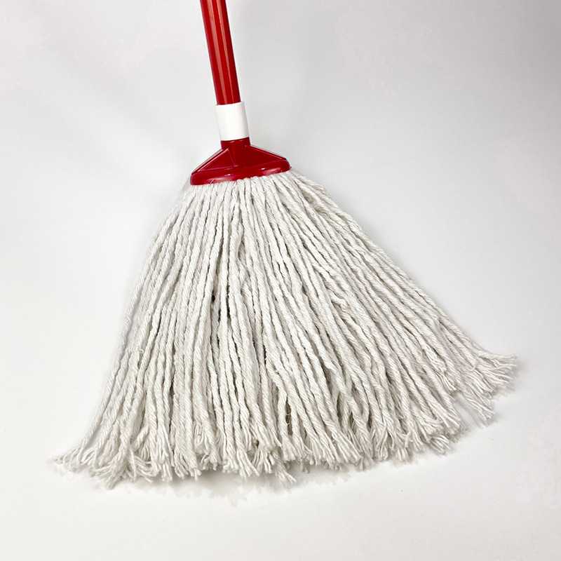 新款直销圆头拖把铁杆酒店墩布吸水棉纱地拖尘推棉线拖把头外贸8