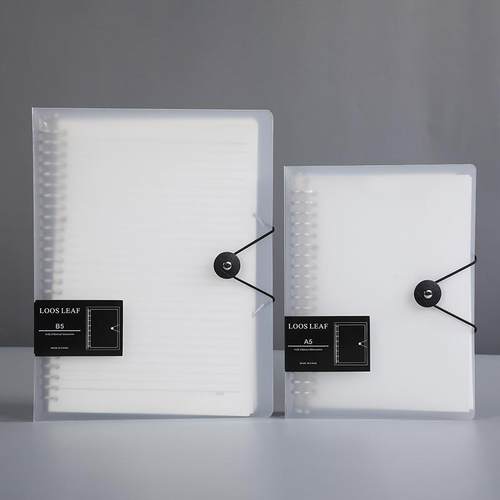 新款直销活页本大学生简约可拆卸扣环线圈笔记本子方格夹替芯格子