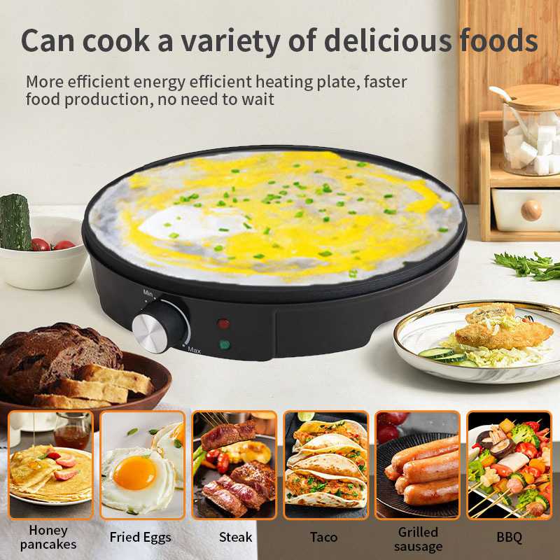 新款直销跨境欧规煎饼机薄饼机  多功能煎饼果子卷饼春卷锅烙饼机