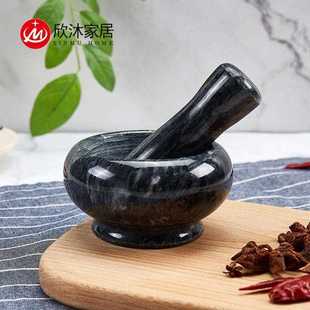 新款直销跨境小号大理石捣蒜器手动迷你研磨器石头蒜臼子捣蒜泥钵