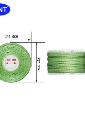 新款直销25色圆蜡线缝纫蜡线0.45/0.55/0.65蜡绳涤纶编织缝纫线