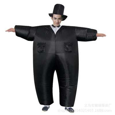 新款直销相扑充气服整蛊新郎接亲搞笑派对表演年会演出西装男人胖
