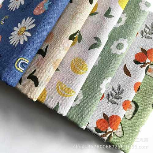 新款直销直销 亚麻坯布 麻布 宠物窝用布  花色齐全  棉麻布 抱枕