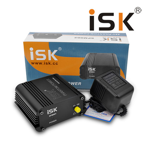 ISK SPM001 48V幻像电源电容麦话筒供电器无噪音