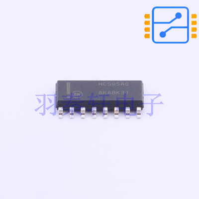 MC74HC595ADR2G 封装SOIC-16 移位寄存器 8位 串进并出/串进串出