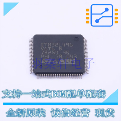 单片机(MCU/MPU/SOC) STM32L496VGT6 LQFP-100(14x14) ST 全新原