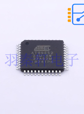 AT89S52-24AU TQFP-44 24MHz 8KB 闪存 256B SRAM 8位 微控制器