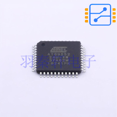 AT89S52-24AU TQFP-44 24MHz 8KB 闪存 256B SRAM 8位 微控制器
