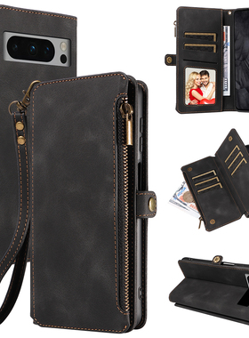 适用索尼Sony Xperia 10VI钱包手机壳Xperia 10 III保护皮套简约插卡夹时尚搭扣防摔黑蓝色Flip cases