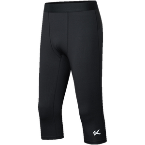 安踏速干紧身七分裤男2024秋季新款骑行健身透气运动长裤压缩裤男