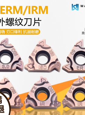 内外螺纹数控牙刀片16IR1.0ISO 16ER2.0 AG55 WZ1225紫色不锈钢用