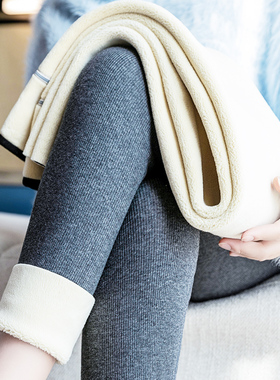 加绒加厚打底裤加长版高个子冬季大码胖妹妹200斤女外穿高腰保暖