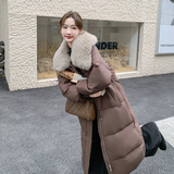 狐狸毛毛领现货25冬50鸭绒羽绒简约长款款ZB237-6693-p380-K569，女装羽绒服，浙宝237