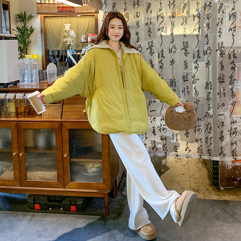 姜黄色针织领现货50白鸭绒冬保暖羽绒服ZB237-6620-P300-K458,女装羽绒服,浙宝237