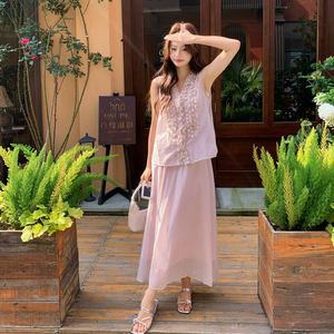 现货26气质轻熟花边半裙两件套RF2C518-2707-P145-K238图片