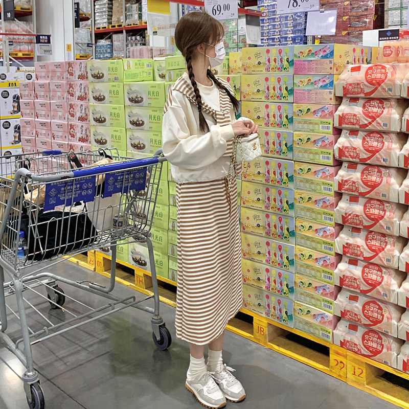 已出2026秋冬季卫衣两件横条披肩套装RF2C518-W8802-P125-K178,女装套装/套裙,浙宝237