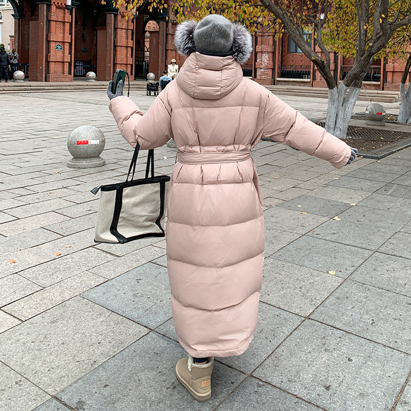 现货50白鸭绒24冬季g保暖加长带腰带羽绒服ZB237-6658-P300-K449,女装羽绒服,浙宝237