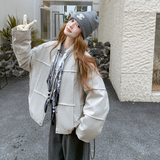 爆90白鸭绒柔软金属蛋白皮搭丝巾冬羽绒短款ZB237-2811-P465-K689，女装羽绒服，浙宝237