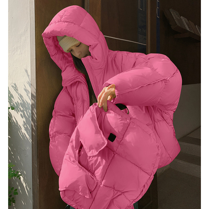 现货50白鸭绒冬带包包泡芙款保暖带帽羽绒服ZB237-8869-P300k448,女装羽绒服,浙宝237