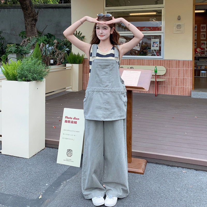 气质轻熟搭牛仔背带裙加裤T加披肩四件套RF2C518-2673-P235-K378,女装套装/套裙,浙宝237