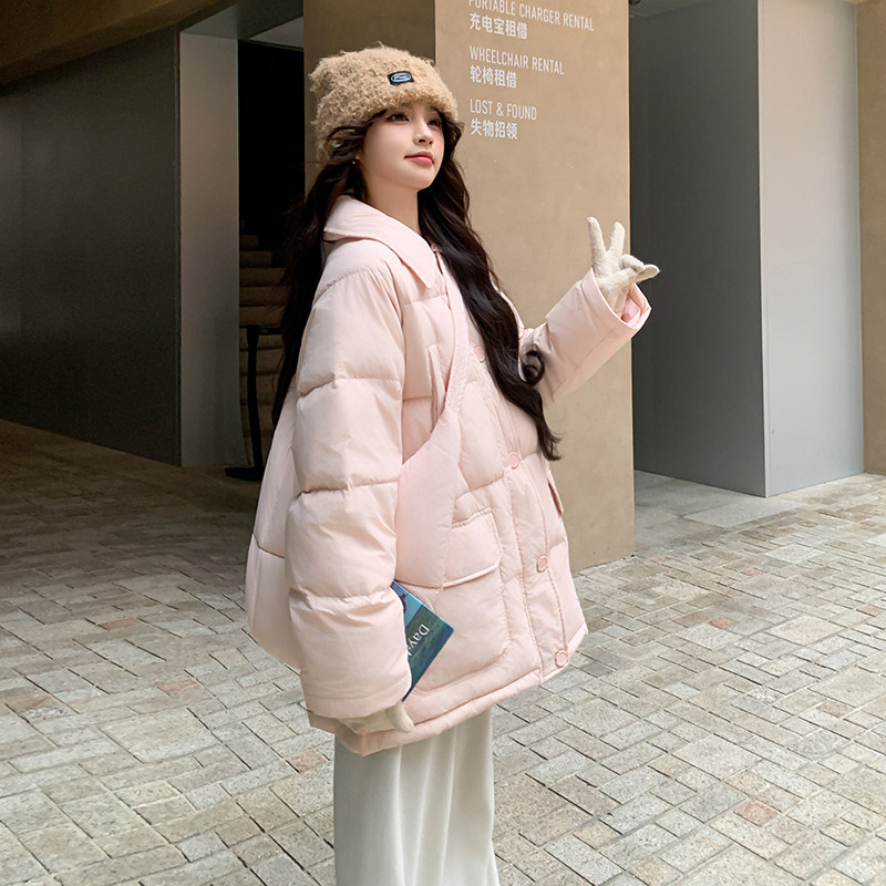 现货50白鸭绒冬带包包泡芙款保暖羽绒服ZB237-6611-P300-K458,女装羽绒服,浙宝237