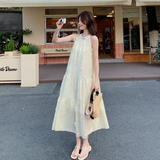 现货蓝色乳黄26韩系仙气儿立体花朵连衣裙RF2C518-2667-P155-K248，女装套装/套裙，浙宝237