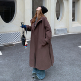 爆东大门宽松一颗扣25冬50鹅绒长款羽绒ZB237-2809-p430-k648，女装羽绒服，浙宝237