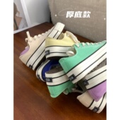 厚底百搭chic韩系少女感小白鞋 增高3cm复古1970s帆布鞋 女2026新款