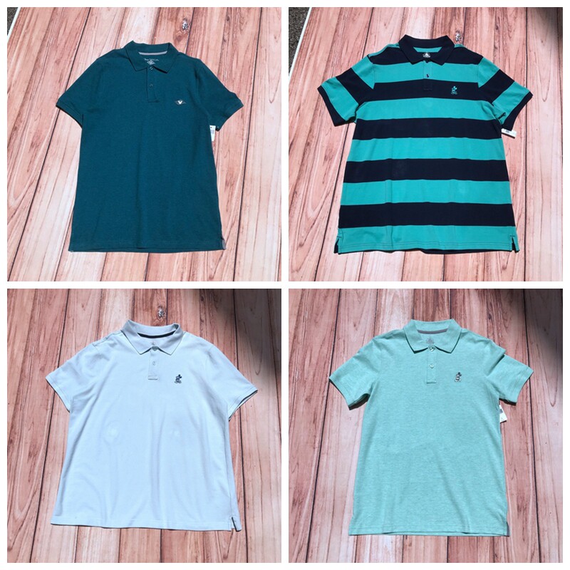 成人男女翻领T恤条纹纯棉卡通小刺绣POLO领宽松休闲短袖T恤衫夏款在类目 女装/女士精品, T恤中 - 来自Buy2taobao.com提供专业的淘宝代购服务