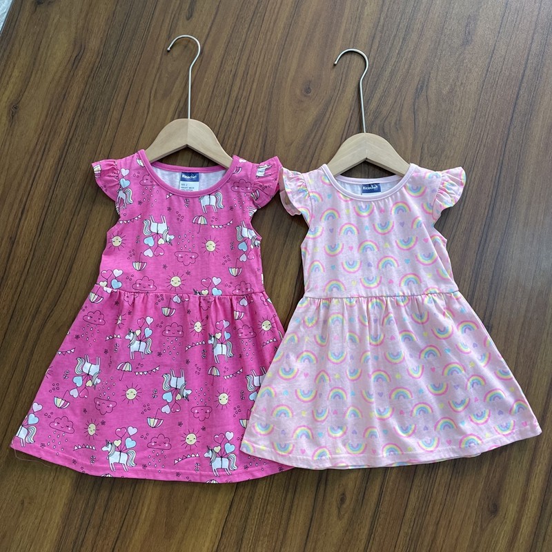 女童原单纯棉短袖连衣裙小童圆领小飞袖夏季新款可爱裙子,童装/婴儿装/亲子装,连衣裙,淘宝优惠券,粉丝福利购,淘宝优惠卷