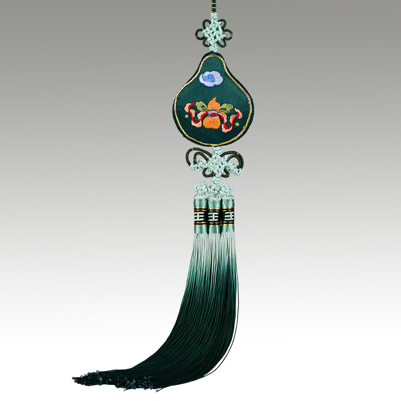 车挂件保平安个性创意车内葫芦挂件汽车挂饰老外苏绣礼品中国