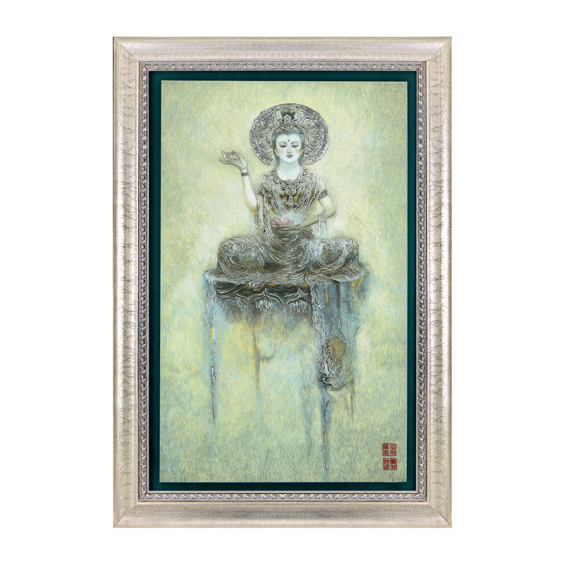 江南绣庄手工苏州刺绣成品客厅装饰精品画人物收藏品大梦敦煌苏绣