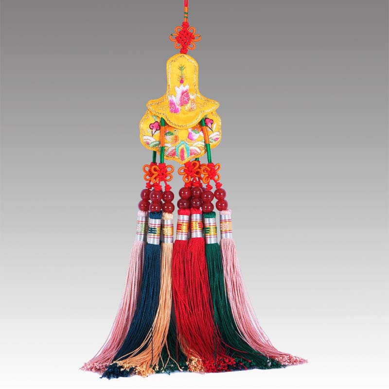 车挂件饰品个性创意车内潮流保平安汽车吊坠挂饰苏州刺绣工艺品