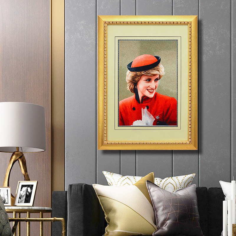 江南绣庄挂画装饰欧式墙画人物装饰画壁画苏绣成品刺绣手工戴安娜